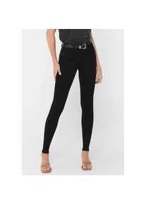 Only , Skinny-fit-Jeans »ONLROYAL – Skinny-Jeans mit normaler Leibhöhe und Stretch«, unifarben, modisch, skinny fit, Denim , black , Länge 32 , M...
