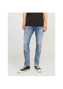 Jack & Jones , Herren,Damen , Slim-fit-Jeans »JJIGLENN – Jeans mit Stretch, niedriger Leibhöhe und Taschen« used, modisch, slim fit, Denim/Jeans ,...
