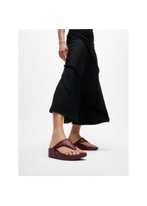 fitflop, Damen, Zehentrenner &raquo;LULU CRINKLED SHIMMER&laquo; Slides, Badeschuh mit Glitter, pflaume, 43, pflaume, Perfekt f&uuml;r den Sommer!