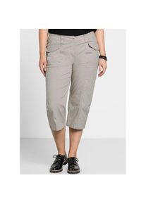 sheego, Damen, 3/4-Hose, beige, Normalgr&ouml;&szlig;en, 58 -Normalgr&ouml;&szlig;en, beige, in 3/4-L&auml;nge
