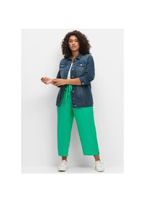 sheego , Jeansjacke ohne Kapuze , blue denim , 54 , 54