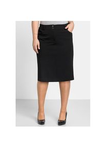 sheego , Damen , Bleistiftrock , schwarz , 42 , 42