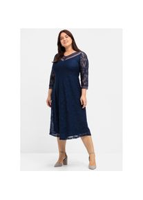 sheego , Spitzenkleid »Abendkleid« , marine , Normalgrößen , 46 -Normalgrößen , 46