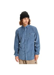 Quiksilver, Damen, Langarmhemd &raquo;Smoke Trail Cord&laquo;, China Blue, US-Gr&ouml;&szlig;en, XL -US-Gr&ouml;&szlig;en, China Blue, Stoff: Baumwoll-Mini-Cord-Gewebe