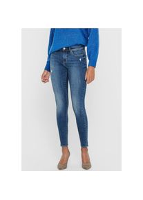 Only , Skinny-fit-Jeans »ONLWAUW – Skinny-Jeans mit Destroyed-Effekt und Stretch« skinny fit, modisch, Denim, Baumwollmischung , medium-blue ,...