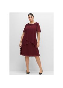 sheego , Damen , Abendkleid »Abendkleid« , weinrot , Normalgrößen , 42 -Normalgrößen , 42