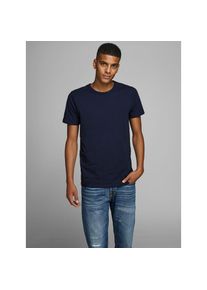 Jack & Jones Jack & Jones , Damen , T-Shirt »JJEBASIC mit schmaler Passform für jeden Tag«, unifarben, modisch, schmal, Baumwollmischung, Rundhals , navy blue ,...