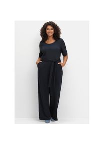sheego by Joe Browns , Damen , Jumpsuit , tiefblau , Normalgrößen , 42 -Normalgrößen , 42
