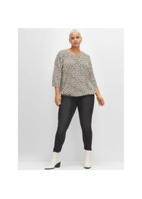 sheego , Klassische Bluse , ecru bedruckt , 46 , 46