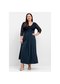 sheego , Damen , Abendkleid »Abendkleid« , nachtblau , Normalgrößen , 42 -Normalgrößen , 42