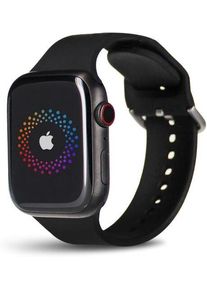 Apple Watch Series 7 Titanio 45 mm (2021) | GPS + Cellular | Space Black | Cinturino Sport nero
