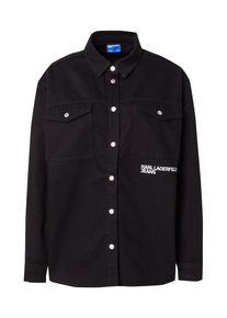 KARL LAGERFELD JEANS Camicia da donna Donna - nero denim / bianco