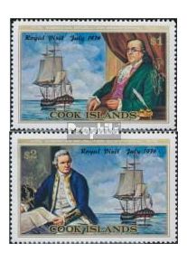 Cookinseln 488-489 (completa.Problema.) MNH 1976 Elizabeth II.