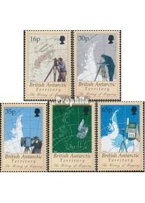 UK Aree Antartide 267-271 (completa.Problema.) usato 1998 Karthographi