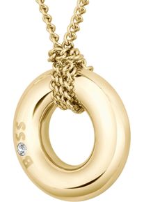 BOSS Kette mit Anhänger »LIVE, Kreis, 1580683, 1580684«, mit Preciosa Crystal
