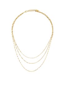 Lascana Collier »3- reihige Halskette«, Zarte Ketten mit Goldfarbenbeschichtung