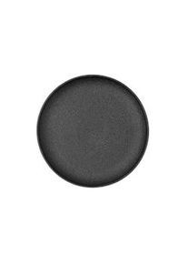 Bidasoa Fosil Plato Llano Porcelana Negro 21,3x21,2x2,2cm