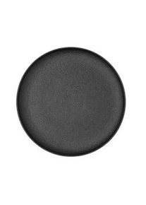 Bidasoa Fosil Plato Llano Porcelana Negro 26,5x26,4x2,3cm