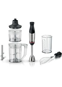 Bosch Stabmixer »ErgoMaster Serie 6 MSM6M652, Zerkleinerer, Mixer, Schneebesen, Edelst.« 1000 W Mixbecher, Metallkuplung, Luftkühlung, 10 Jahre...
