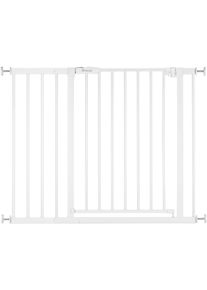 hauck Türschutzgitter »Open N Stop 2 Set inklusive Verlängerung 21 cm in weiß, Größe B/H/T: 96 cm x 77 cm x 1,5 cm