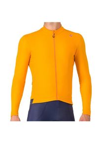 Castelli Espresso Thermal Jersey Cycling jersey Men (L, orange)