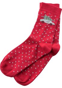 wäschepur Damska Dámske ponožky červená veľkosť 39-42