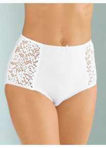 wäschepur Dames Corrigerende slip in wit ,maat 36/38, Witt, 90% Katoen, 10% Elastan