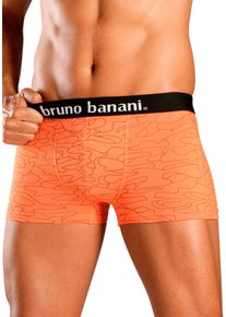 Bruno Banani Herren Boxer in blau-bedruckt, orange-bedruckt, türkis-bedruckt, lila-bedruckt ,Größe S, Witt, 95% Baumwolle, 5% Elasthan