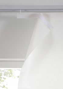 bonprix Perdea tip panou texturată (1 buc.), alb, Î/Lă: 145/57 cm