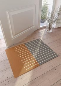 bonprix Wycieraczka z minimalistycznym nadrukiem, brązowy, 38/59 cm