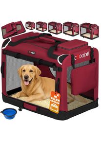 Cadoca Hondentransportbox Donker Rood XXXL 101x69x70cm