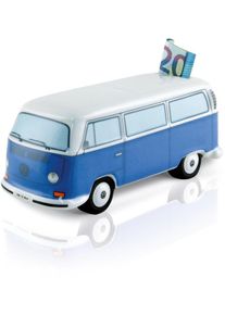 VW Collection by BRISA VW Collection T2 Bus Spardose, keramik, blau/weiß