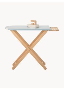 Bloomingville Mini Juguete tabla de planchar Sande Beige, Azul Madera, Madera maciza An 62 x Al 50 cm