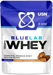 USN BlueLab Whey Protein, 476 g Beutel, Chocolate Caramel