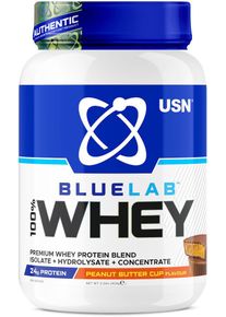 USN BlueLab Whey Protein, 908 g Dose, Peanut Butter Cup
