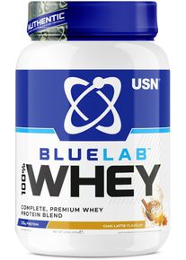 USN BlueLab Whey Protein, 908 g Dose, Chai Late