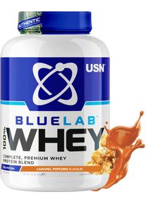 USN BlueLab Whey Protein, 2000 g Dose, Caramel Popcorn