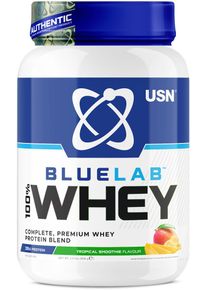 USN BlueLab Whey Protein, 908 g Dose, Tropical Smoothie