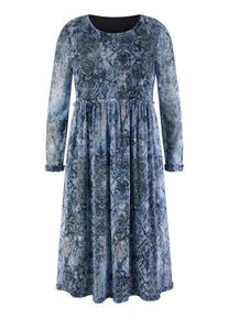 Emilia Lay - Kleid mit Rundhals-Ausschnitt, blau, Gr. 44, Kunstfaser