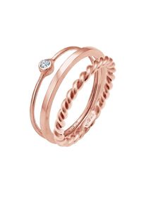 Elli Dames Ring rose-goud 54