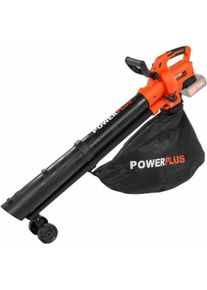 Powerplus, Laubsauger + Laubbläser, Dual Power Laubsauger/-bläser bürstenlos 40V - exkl. Akku und Ladegerät (Akkubetrieb, Laubbläser)