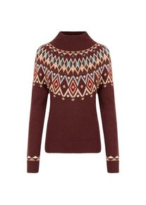 Sherpa Womens Indu Eco Mock Neck Wollen trui Dames (M |rood)