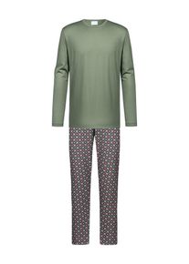 Mey Pyjama 'Ornatal' Herren grün Größe L