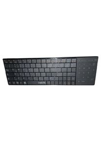 Logilink ID0106 Wireless Tablet Tastatur Bluetooth QWERTZ Schwarz für Tablet PC