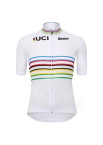 Santini Women's UCI Official World Champion Master Jersey Cycling jersey Women (S, white)