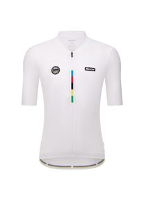 Santini UCI World Champion Jersey Mondo Cycling jersey (S, bianco)