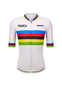 Santini UCI World Champion Jersey Cycling jersey (S, white)
