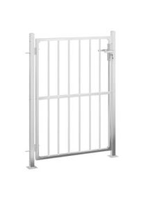 vidaXL Puerta de jardín de acero inoxidable 100x125 cm
