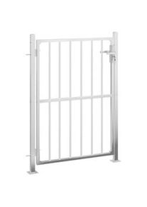 vidaXL Puerta de jardín de acero inoxidable 100x150 cm