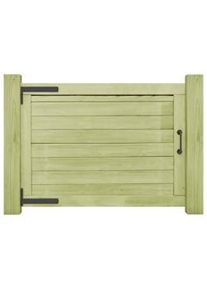 vidaXL Puerta de valla de jardín madera pino impregnada 75x100 cm